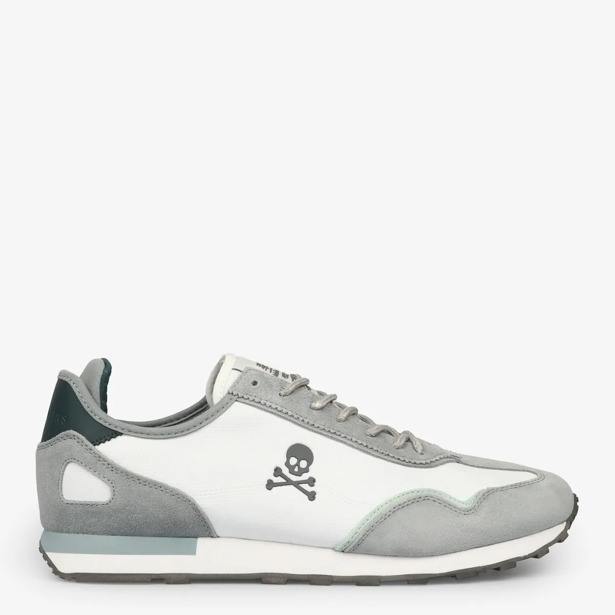 SCALPERS - Sneakers Cuero Ante Zapatilla Urbana Hombre Cuero Verde Scalpers