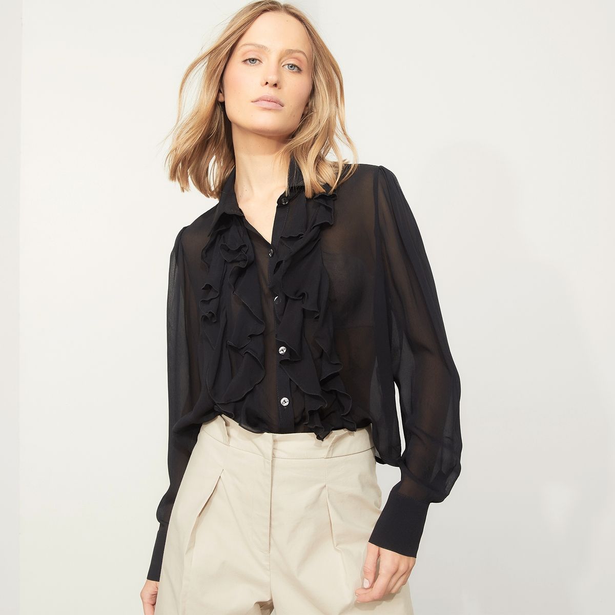 BASEMENT - Blusa Manga Larga Mujer Basement