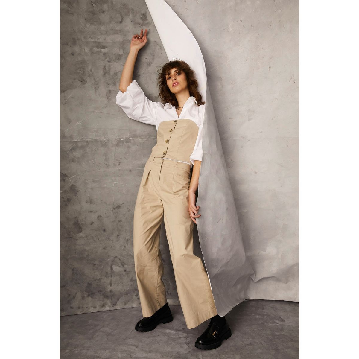 BASEMENT - Peto Sin Mangas Algodón Mujer Basement