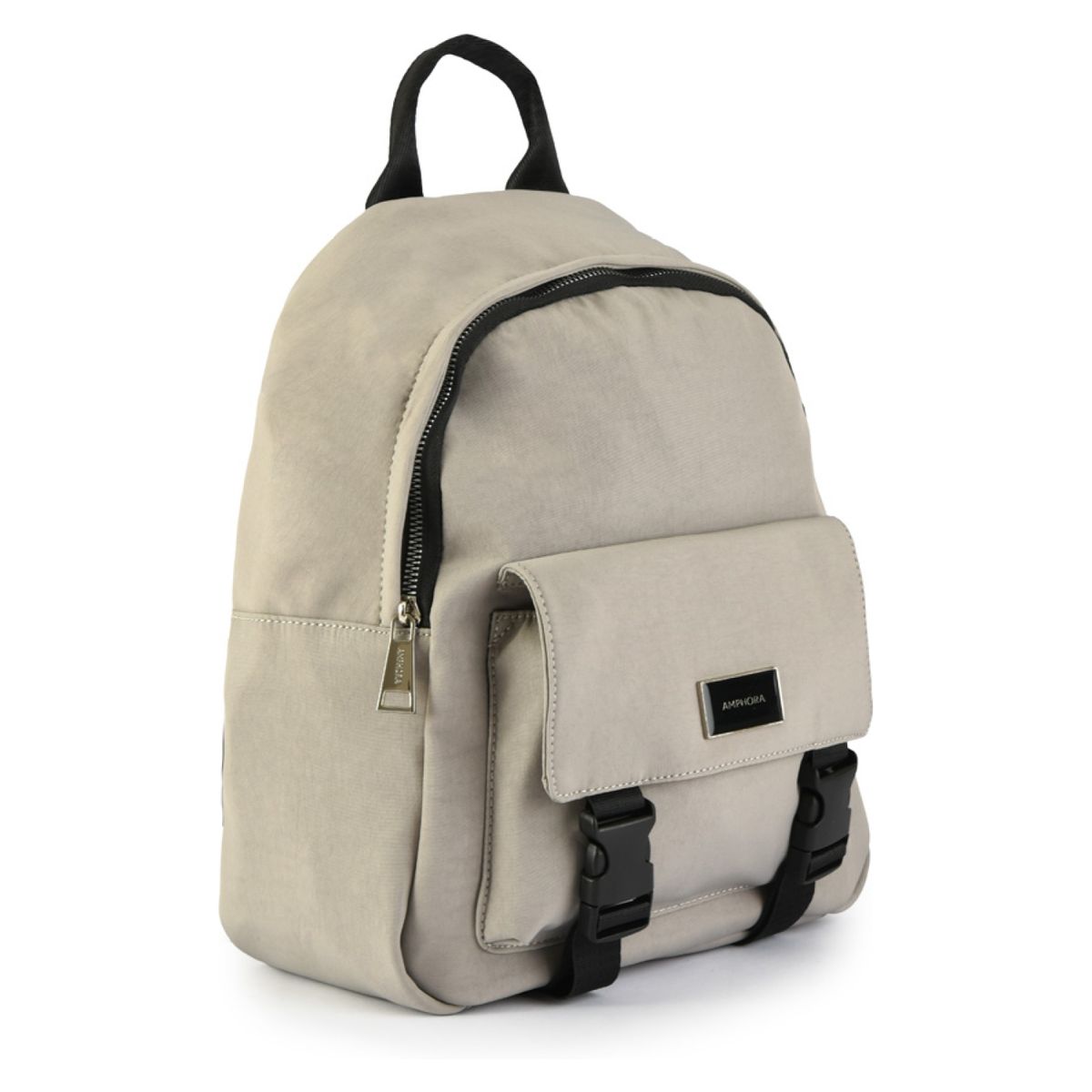 AMPHORA - Mochila Mediana Maurine Gris Amphora