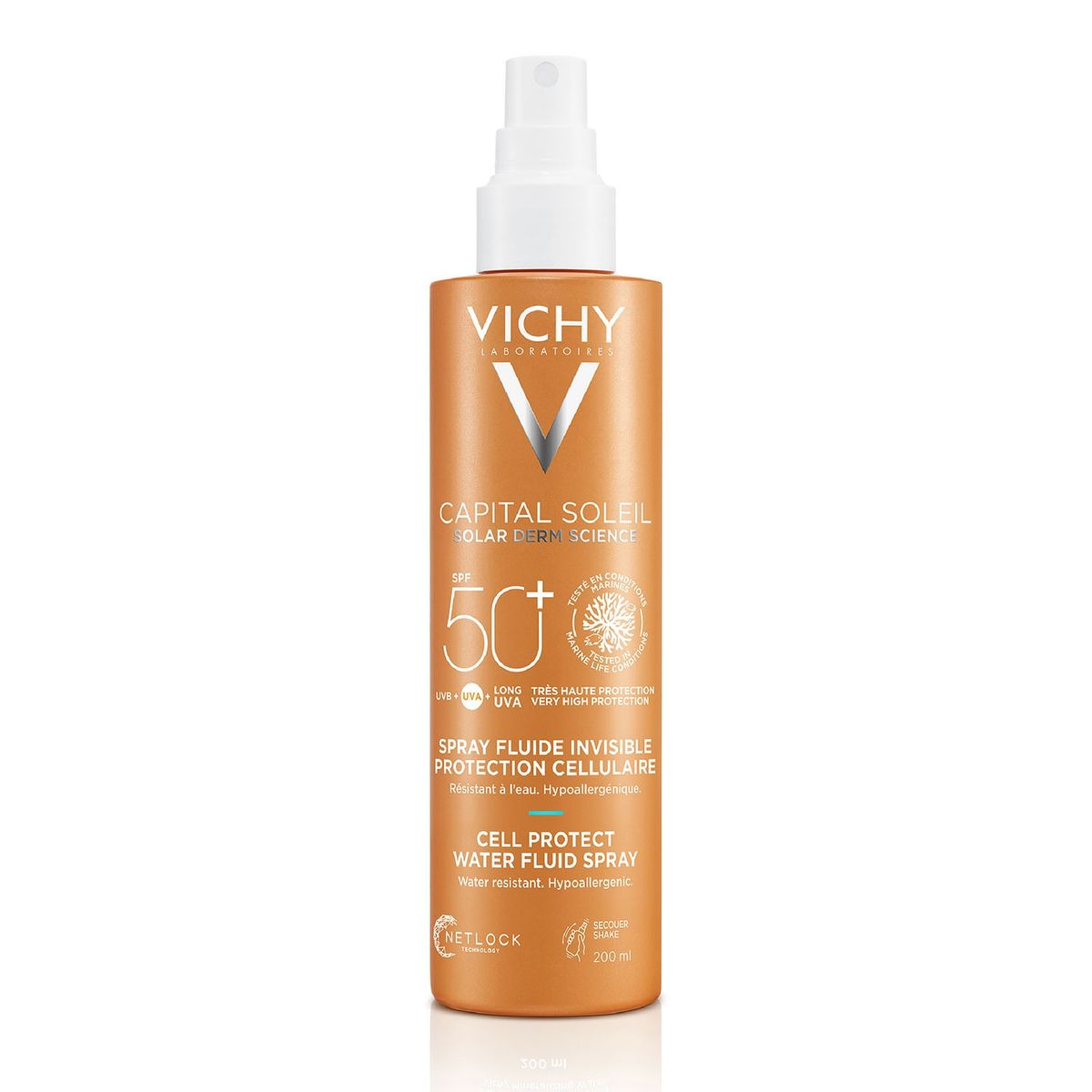 VICHY - Protector Solar Capital Soleil Cell Protect Water Fluid Spray FPS 50 200 ml Vichy