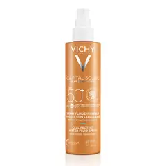 VICHY - Protector Solar Capital Soleil Cell Protect Water Fluid Spray FPS 50 200 ml