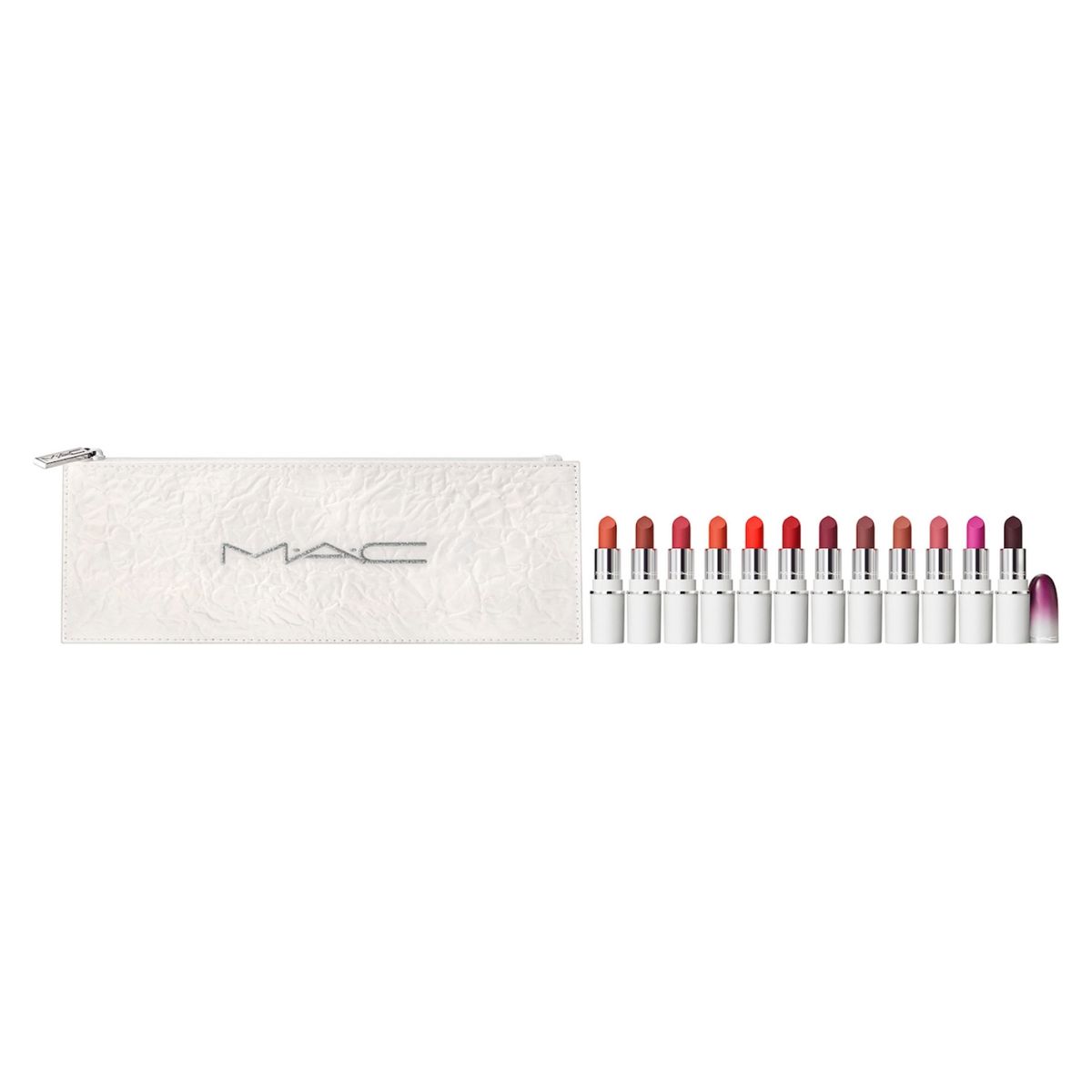 MAC - Set de Labiales M∙A∙C Lips By The Dozen Mini Powder Kiss Lipstick x 12  Mac Cosmetics