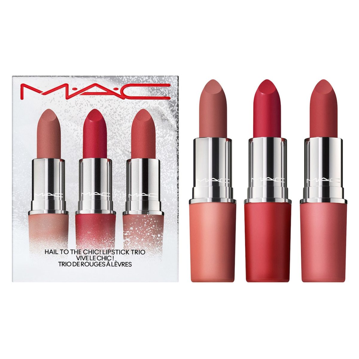 MAC - Set de Labiales M·A·C Hail To The Chic! Lipstick Trio Mac Cosmetics