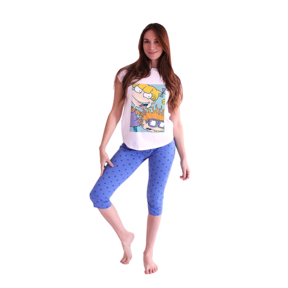 RUGRATS - Pijama Manga Corta Mujer Rugrats