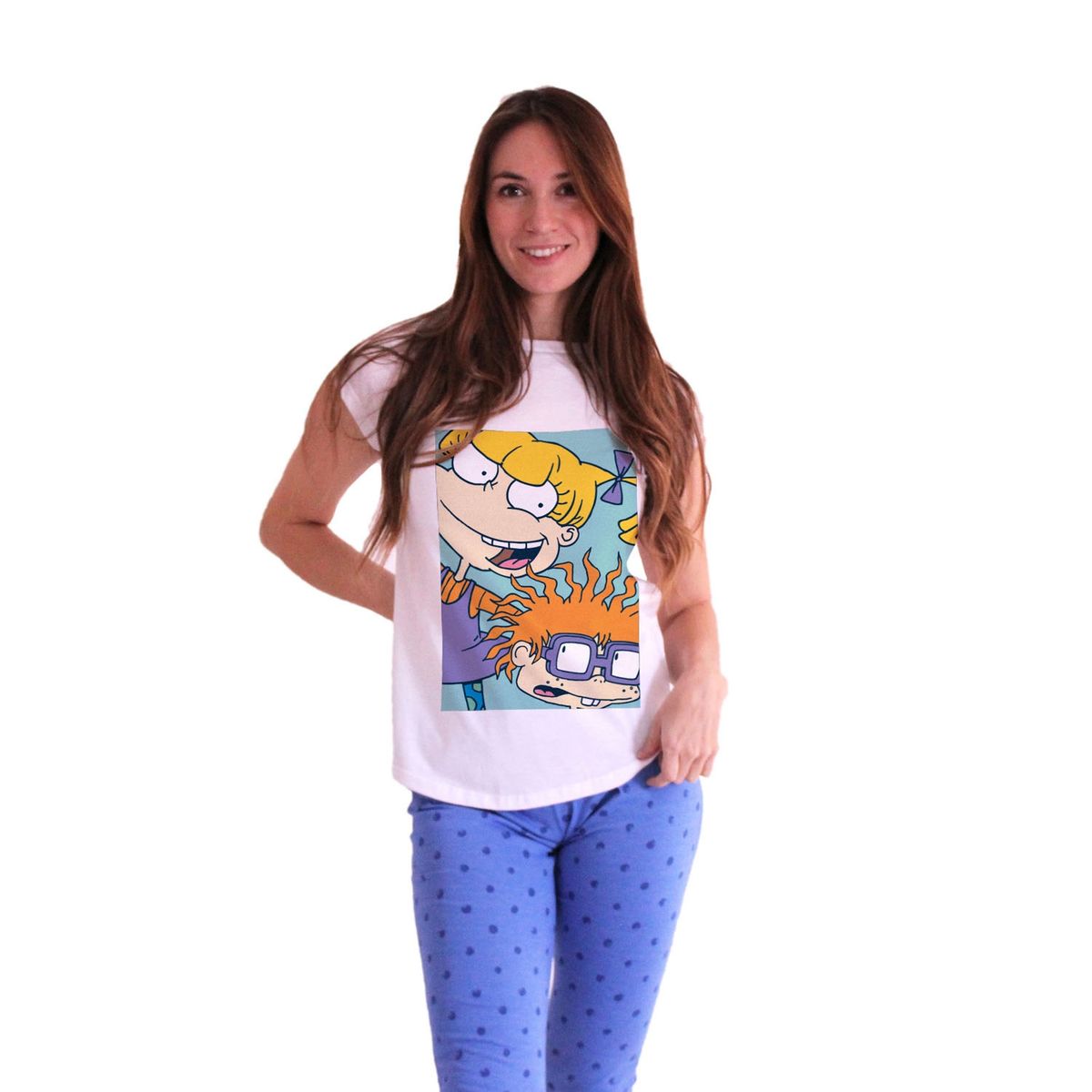 RUGRATS - Pijama Manga Corta Mujer Rugrats