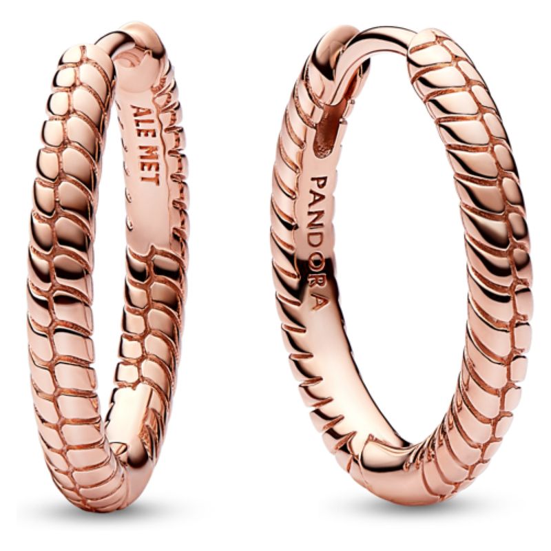 PANDORA - Aretes De Aro Pandora Moments Para Charm Pequeños Mujer Pandora