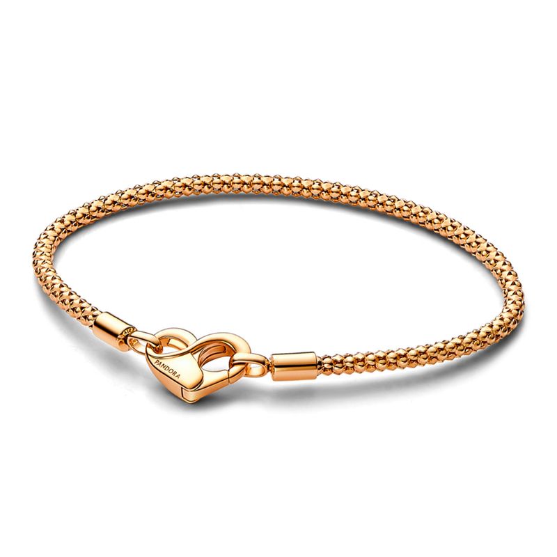 PANDORA - Pulsera Con Tachuelas Oro Pandora Mujer Pandora