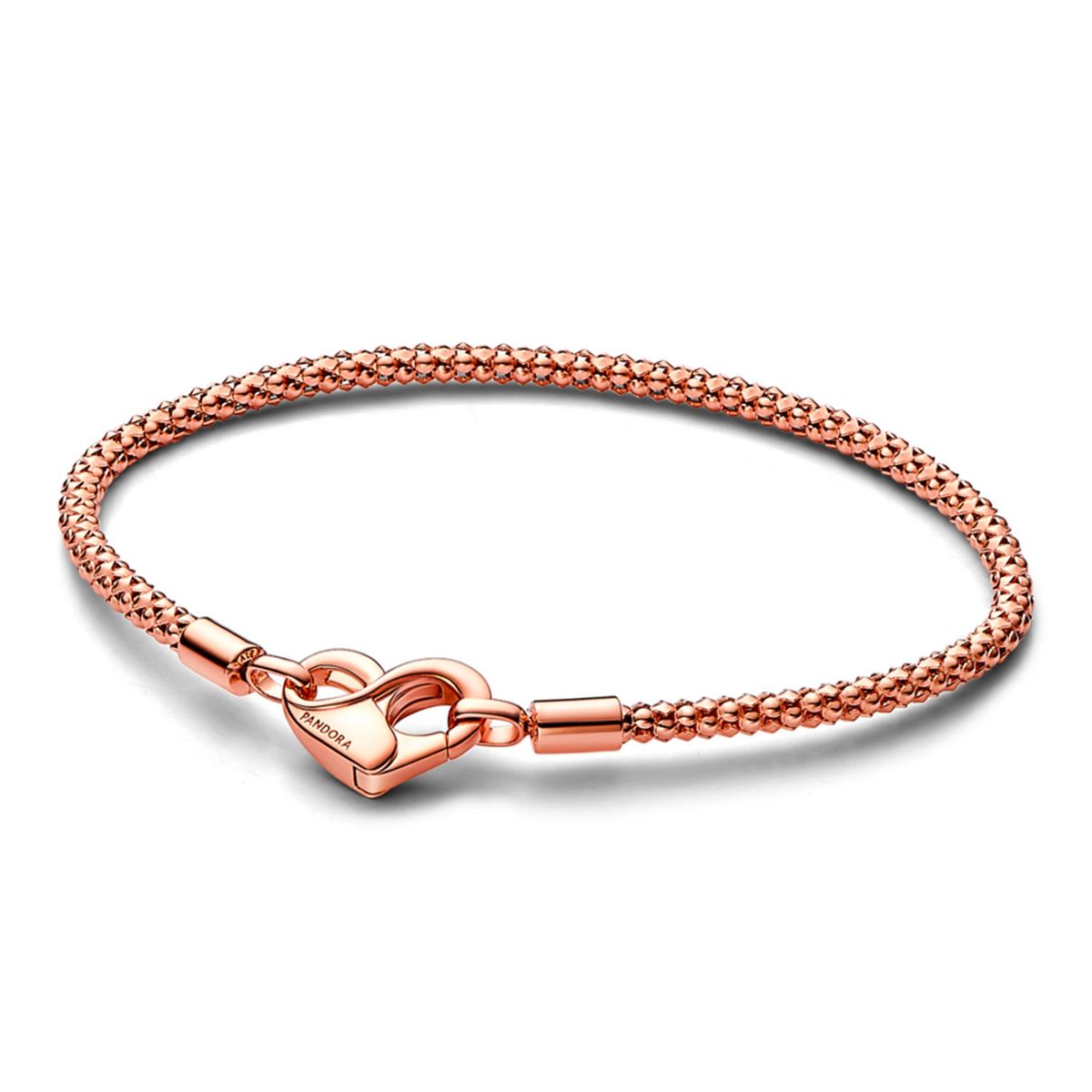 PANDORA - Pulsera Con Tachuelas Oro Rosa Pandora Mujer Pandora