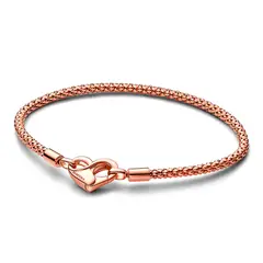 PANDORA - Pulsera Con Tachuelas Oro Rosa Mujer