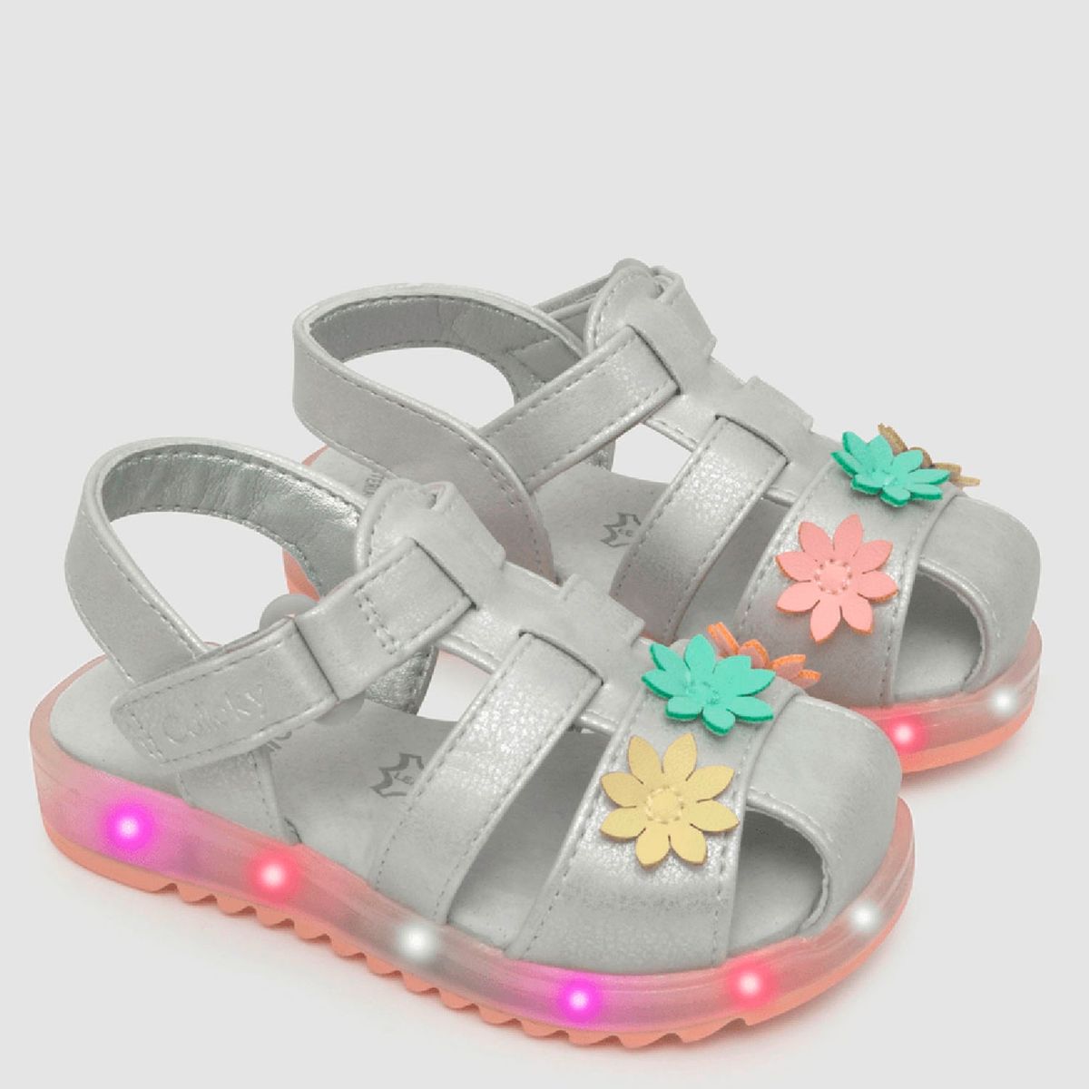 COLLOKY - Sandalia Niña con Luces Gris (21 a 27) Colloky