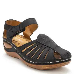 NEW WALK - Sandalia Mujer Negro