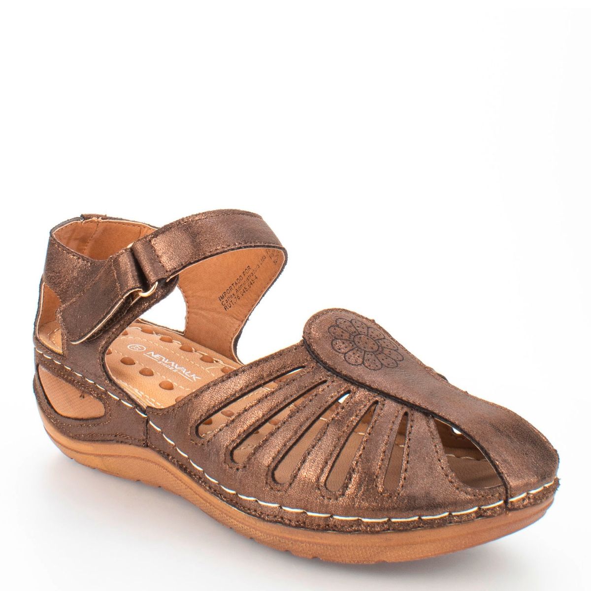 NEW WALK - Sandalia Mujer Café New Walk