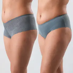 FLORES - Calzón Pack De 2 Pantaleta Mujer