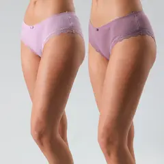 FLORES - Calzón Pack De 2 Pantaleta Mujer
