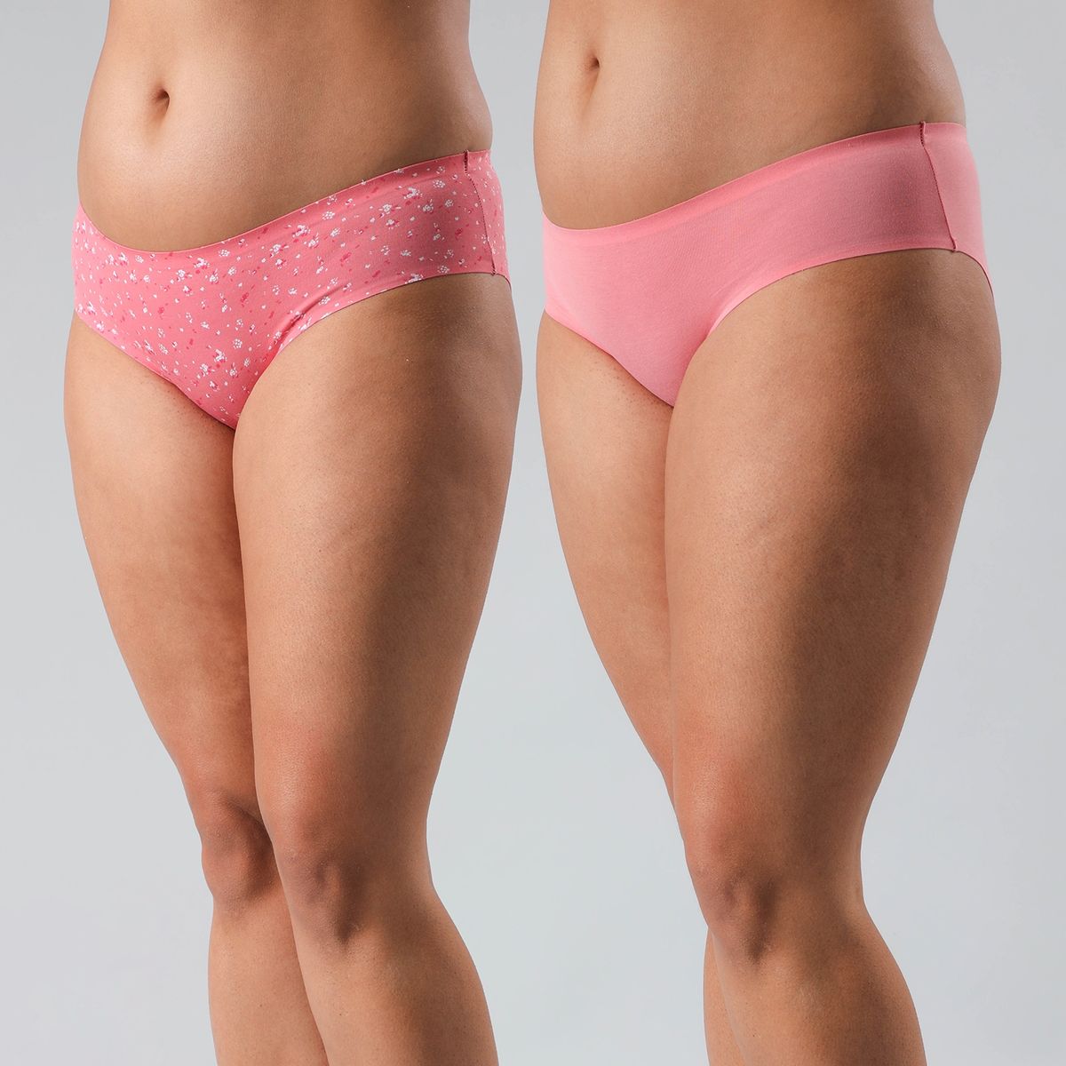 FLORES - Pack De 2 Calzón Pantaleta Mujer Flores