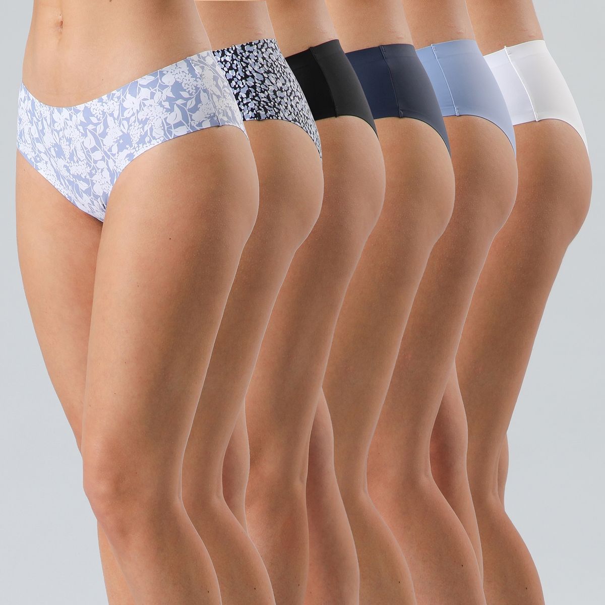 FLORES - Pack De 6 Calzón Pantaleta Mujer Flores