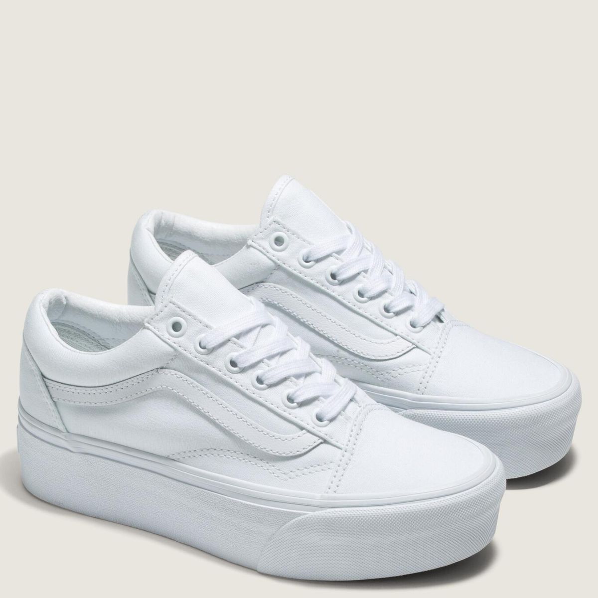 VANS - Ua Old Skool Stackform Zapatilla Urbana Mujer Blanco Vans