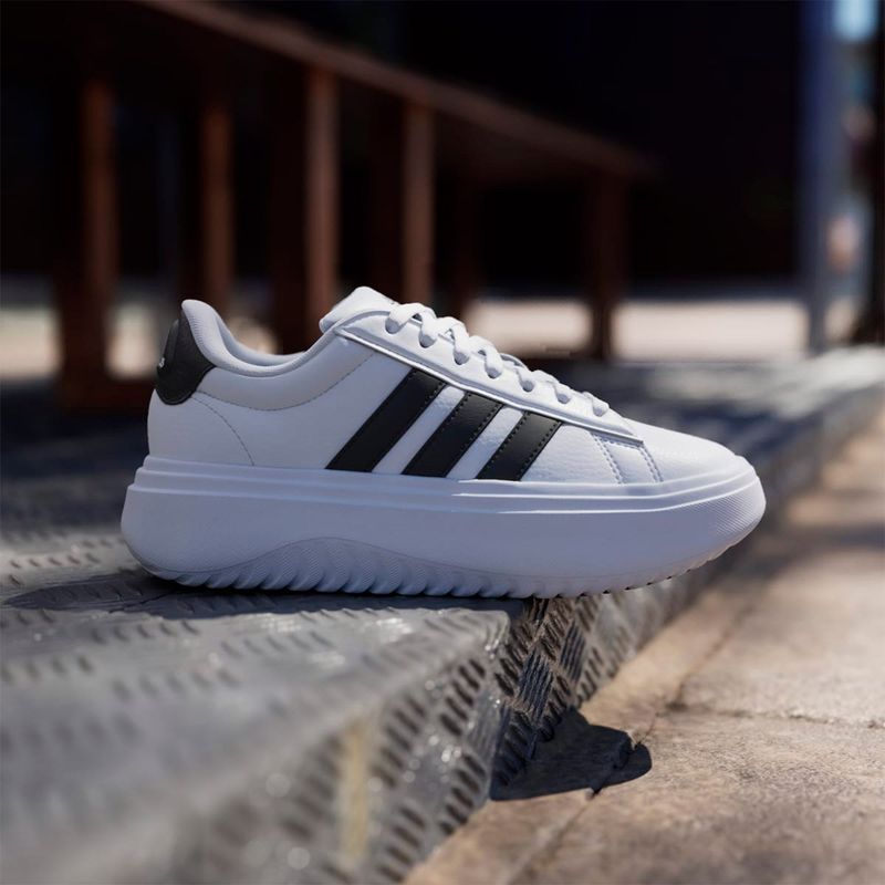 ADIDAS - Grand Court Platfor Zapatilla Urbana Mujer Blanco Adidas