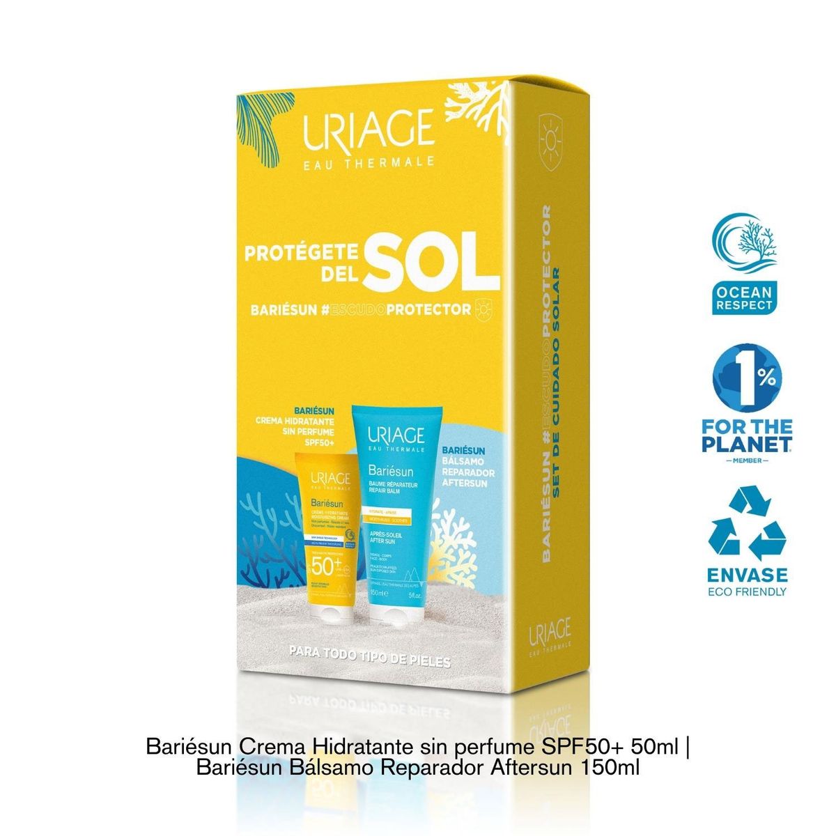 URIAGE - Set Protector Solar Bariésun Fluido Ultra-ligero SPF 50+ 30 ml + Bálsamo Aftersun 150 ml Uriage