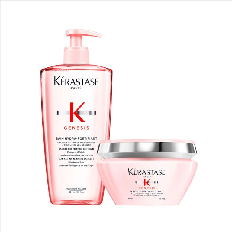 Set Tratamiento Capilar Hidratante Anti Caída Genesis 500 Ml + Máscara Reconstituyente 200 Kérastase