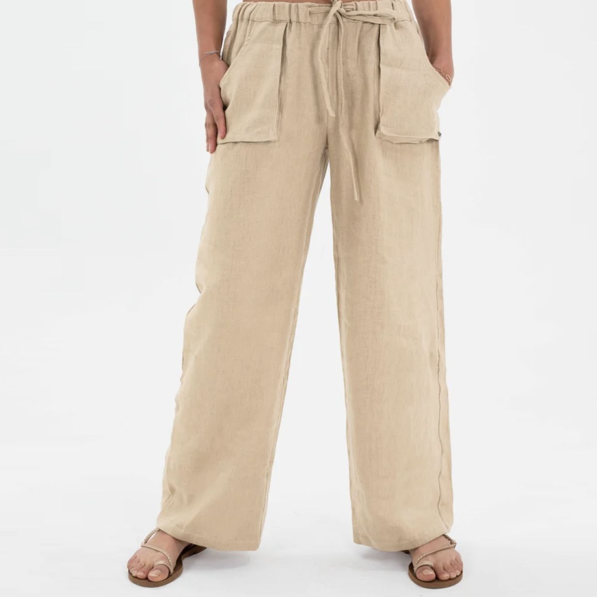 RAINDOOR - Pantalón Lino Mujer Raindoor