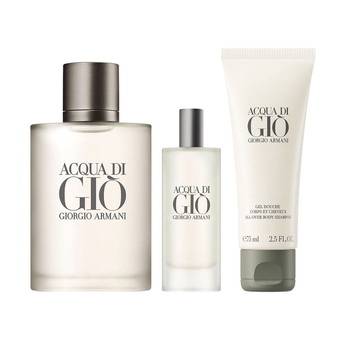 GIORGIO ARMANI - Set Perfume Hombre Acqua Di Giò Eau de Toilette 100ml + 15ml + Gel de Ducha 75ml Giorgio Armani