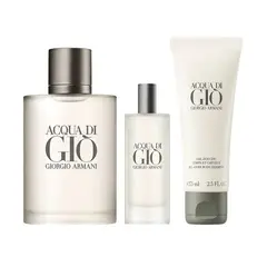 GIORGIO ARMANI - Set Perfume Hombre Acqua Di Giò Eau de Toilette 100ml + 15ml + Gel de Ducha 75ml