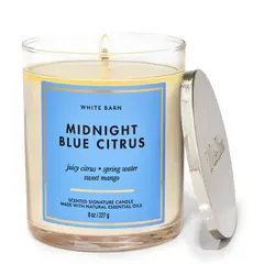 BATH & BODY WORKS - Vela Mediana Midnight Blue Citrus