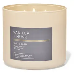 BATH & BODY WORKS - Vela Grande Vanilla + Musk