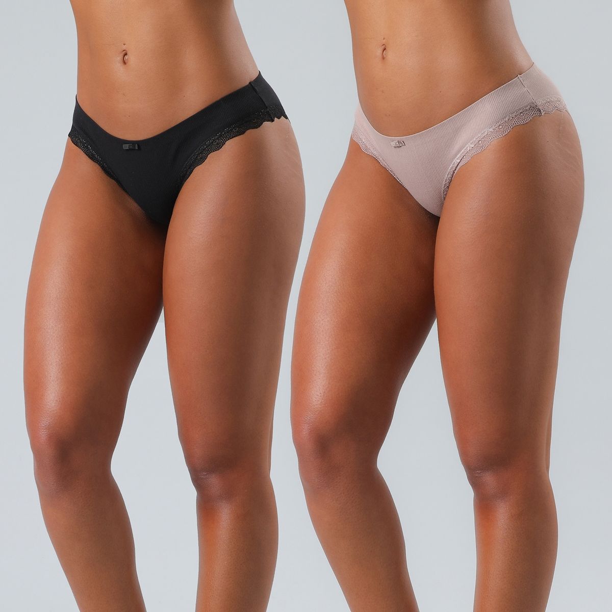 FLORES - Pack De 2 Calzón Bikini Mujer Flores