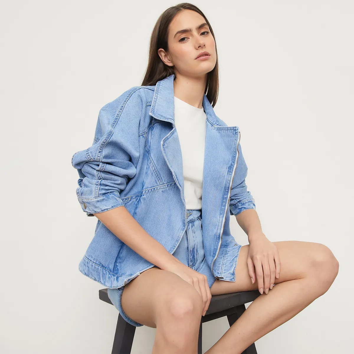 BASEMENT - Chaqueta De Jeans Mujer Basement