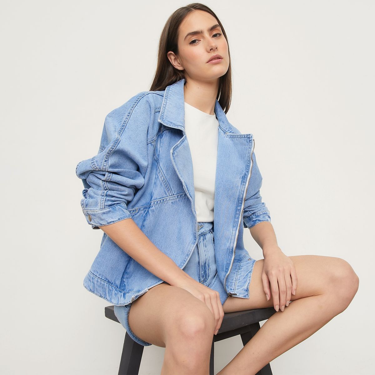 BASEMENT - Chaqueta De Jeans Mujer Basement