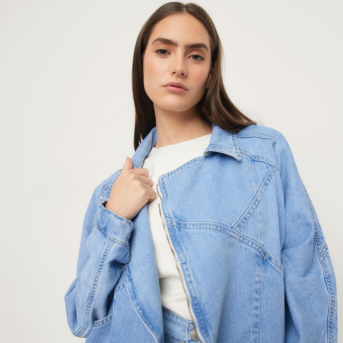 BASEMENT - Chaqueta De Jeans Mujer Basement