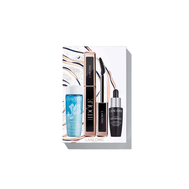 LANCOME - Set Máscara de pestañas Lash Idôle + Advanced Génifique Serum 10ml + Bi-Facil 30ml Lancome