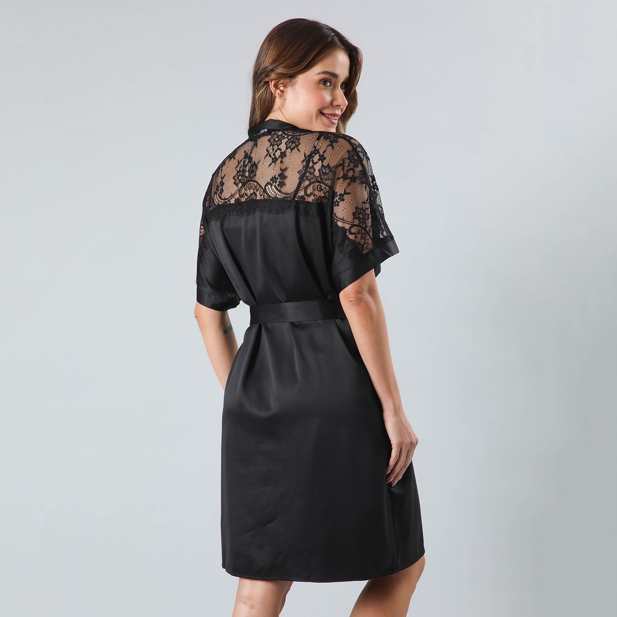 FLORES - Bata Midi Mujer Flores