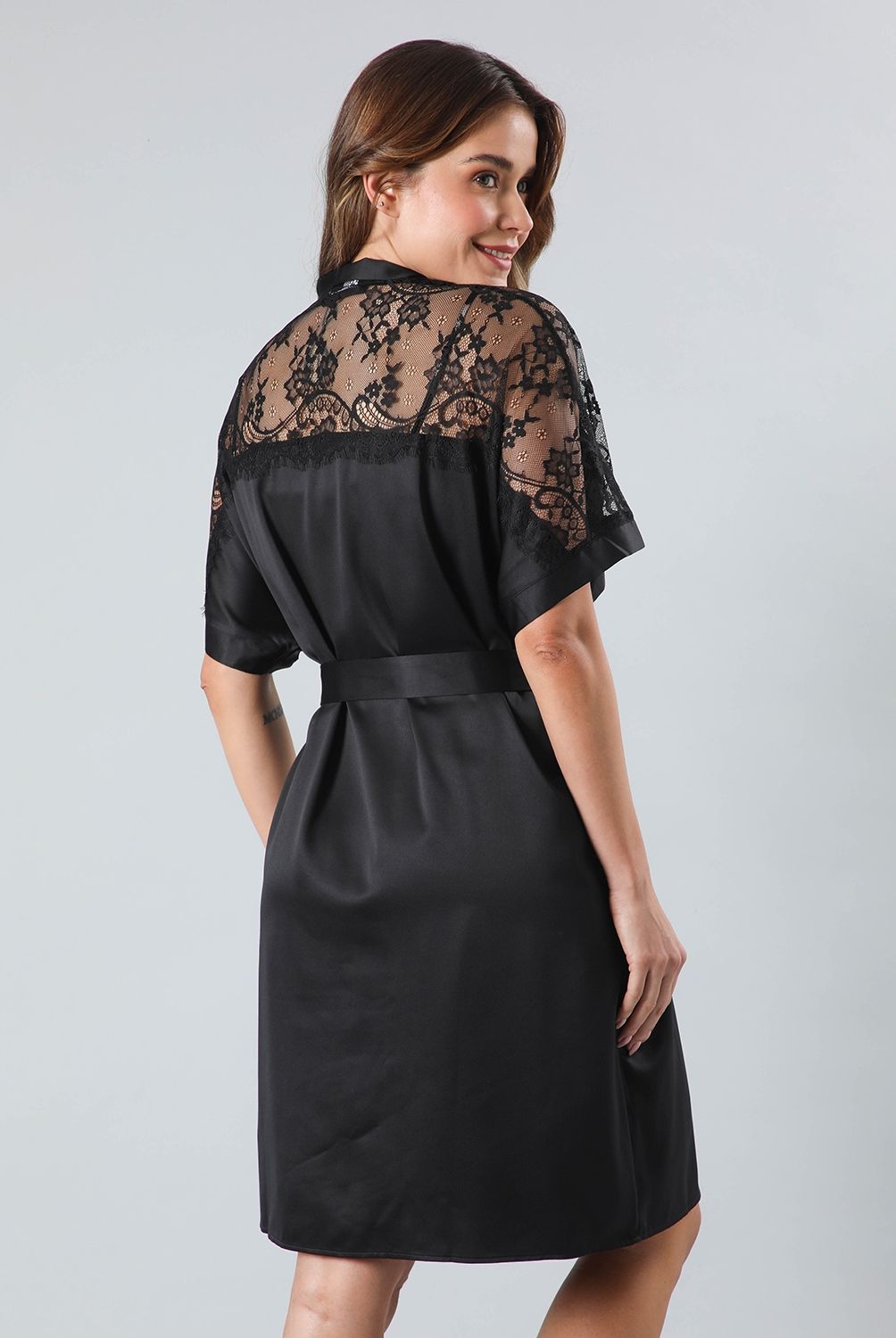 FLORES - Bata Midi Mujer Flores