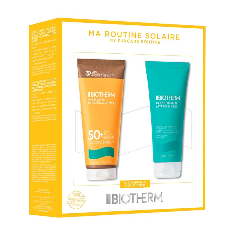 BIOTHERM - Set Biotherm Waterlover Sun Milk SPF 50 200ml + After-sun milk 200ml Biotherm