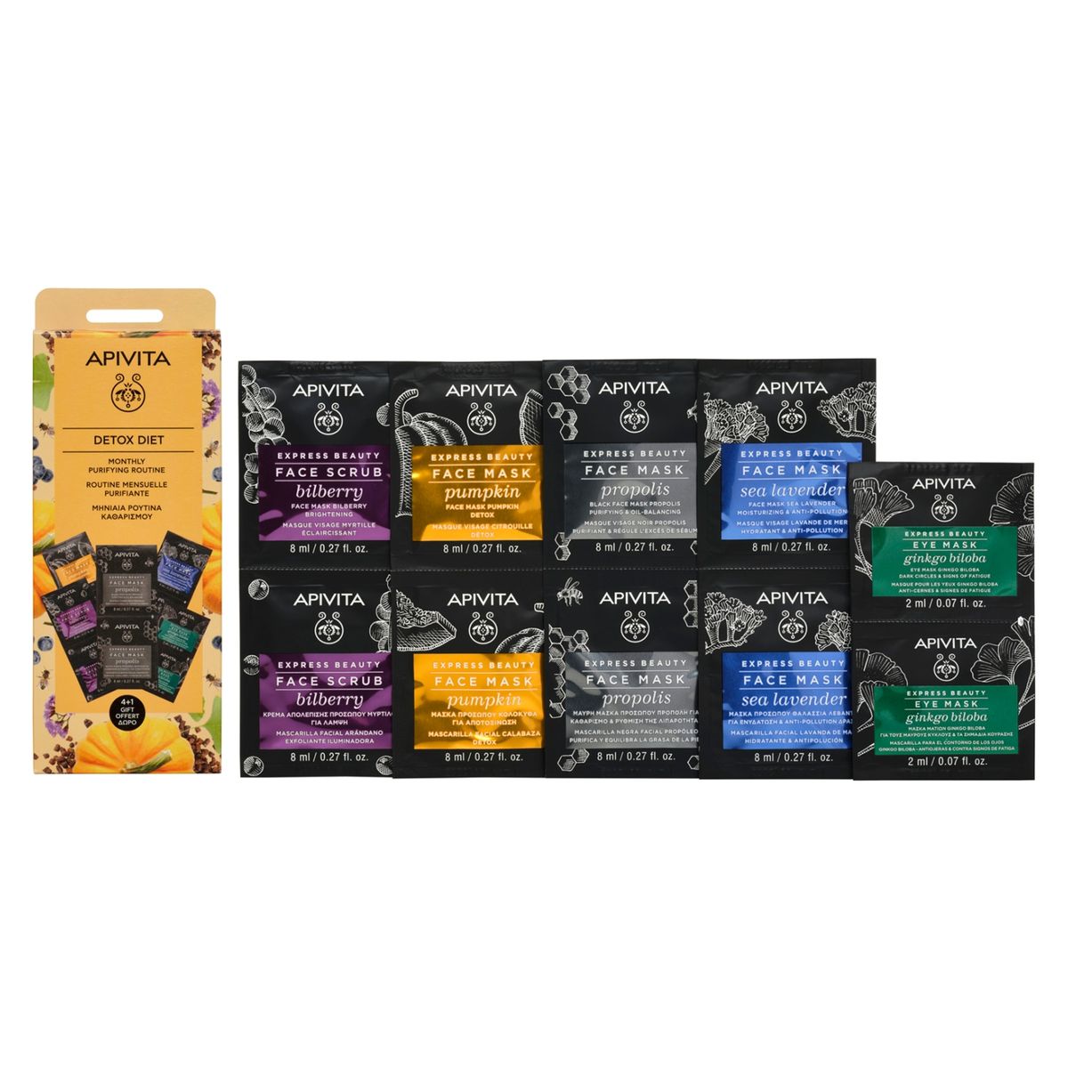 APIVITA - Set Dieta Detox Rutina Mensual Purificante Express Beauty Apivita