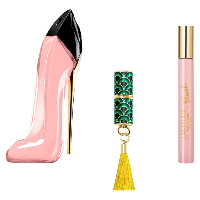 CAROLINA HERRERA - Set Perfume Mujer Good Girl Blush Edp 80Ml + Mini Fabulous Kiss Lipstick Blur Matte 741 Nude Supreme+ Megaspritzer 10Ml Carolina Herrera
