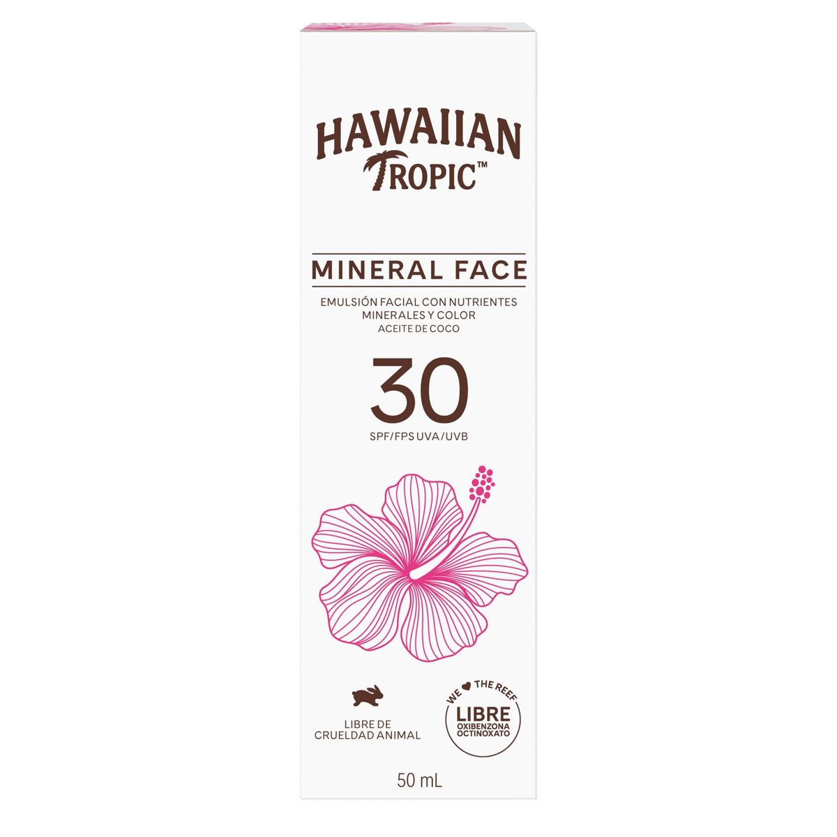 HAWAIIAN TROPIC - Mineral Protector Solar Spf30 Milk Face 50Ml Tinted Hawaiian Tropic