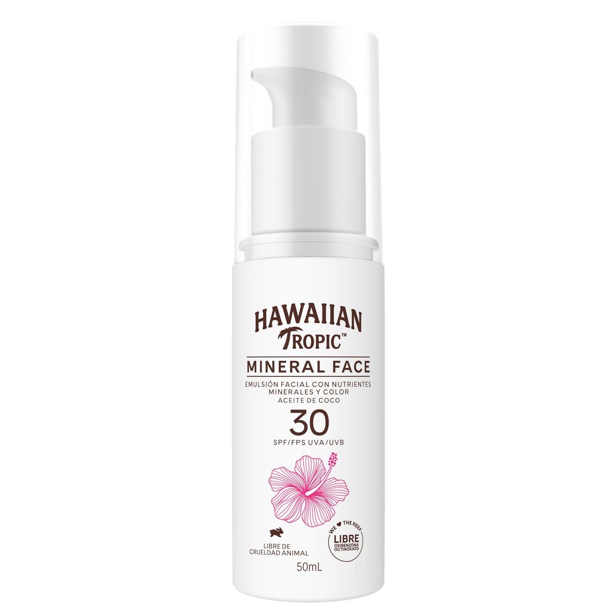 HAWAIIAN TROPIC - Mineral Protector Solar Spf30 Milk Face 50Ml Tinted Hawaiian Tropic