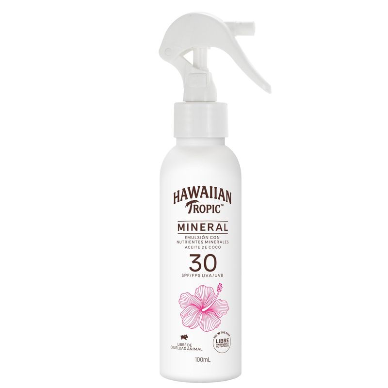 HAWAIIAN TROPIC - Mineral Protector Solar Spf30 Spray 100Ml Sun Milk Hawaiian Tropic