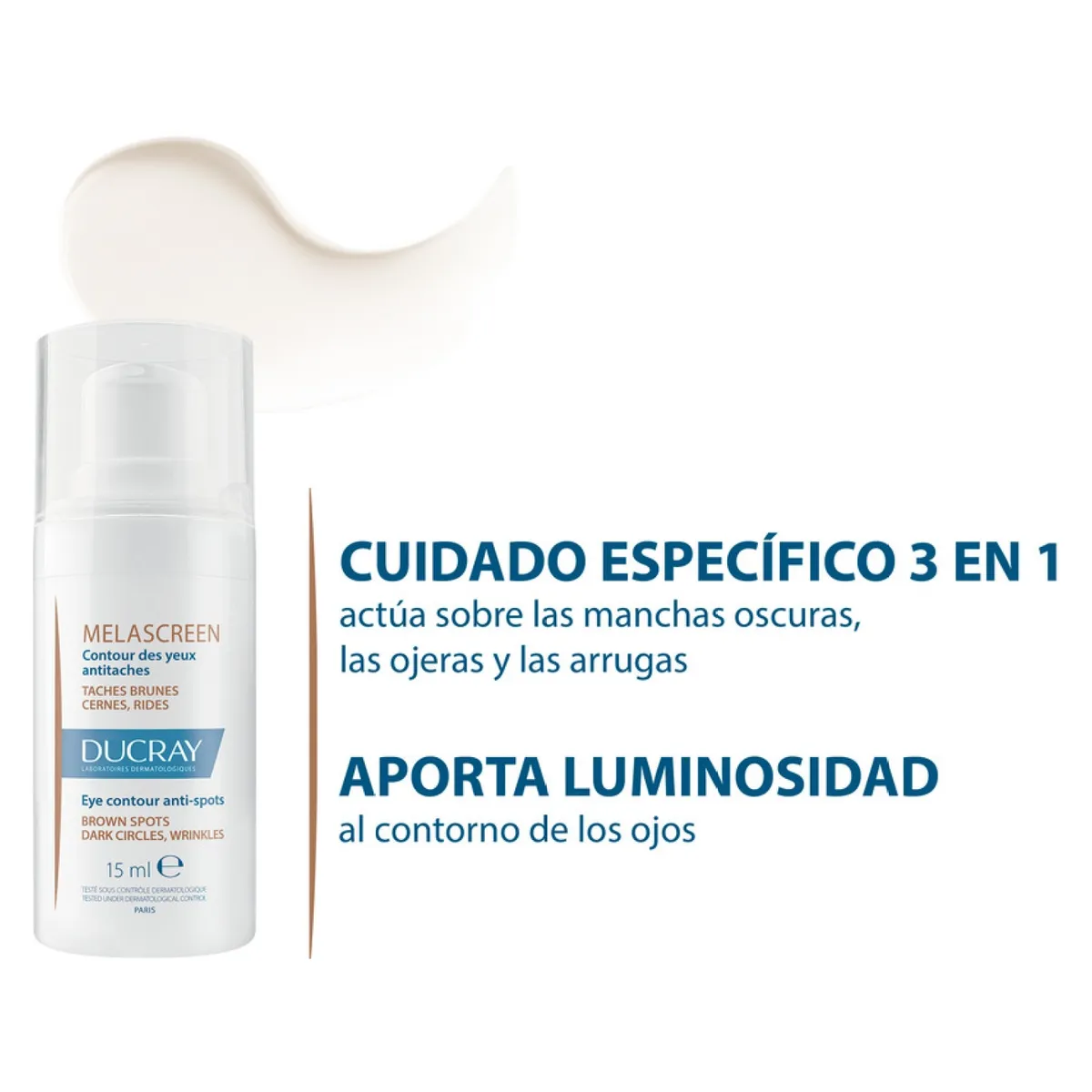 DUCRAY - Melascreen Photo-Aging Contorno De Ojos Triple Acción 15Ml Ducray