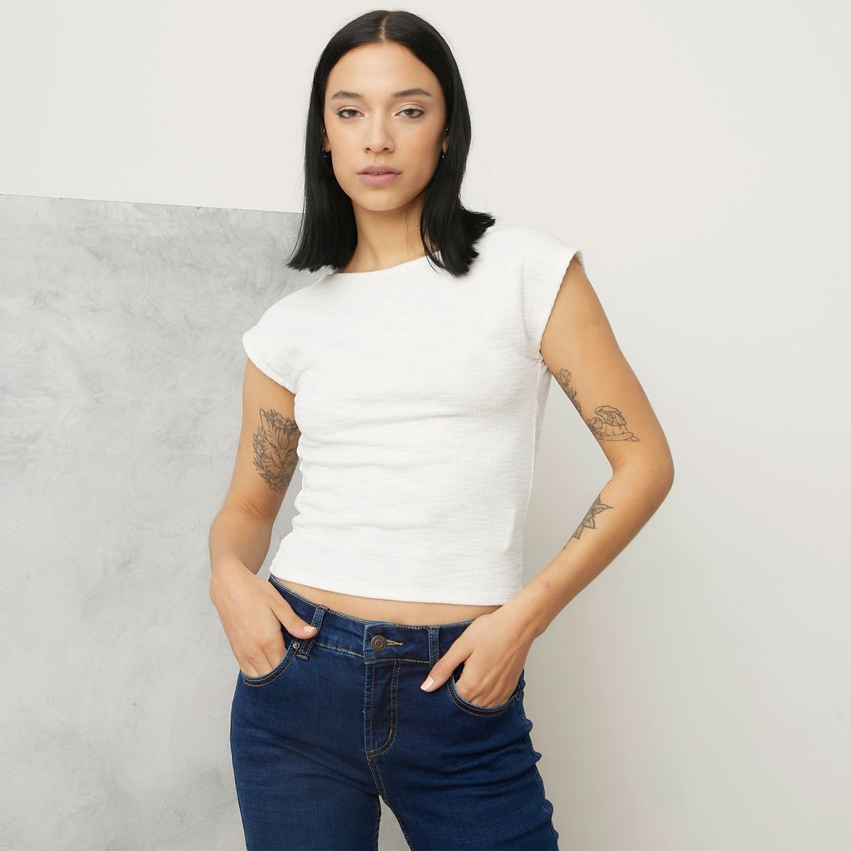 AMERICANINO - Polera Manga Corta Mujer Americanino