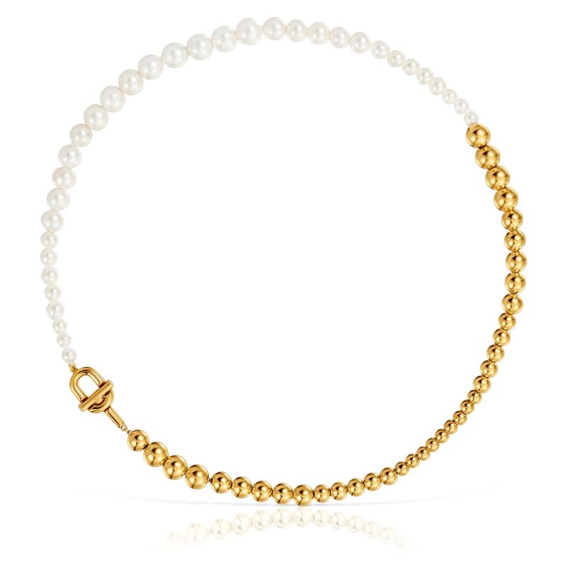 TOUS - Collar Manifiesto Bañado En Oro Mujer Tous