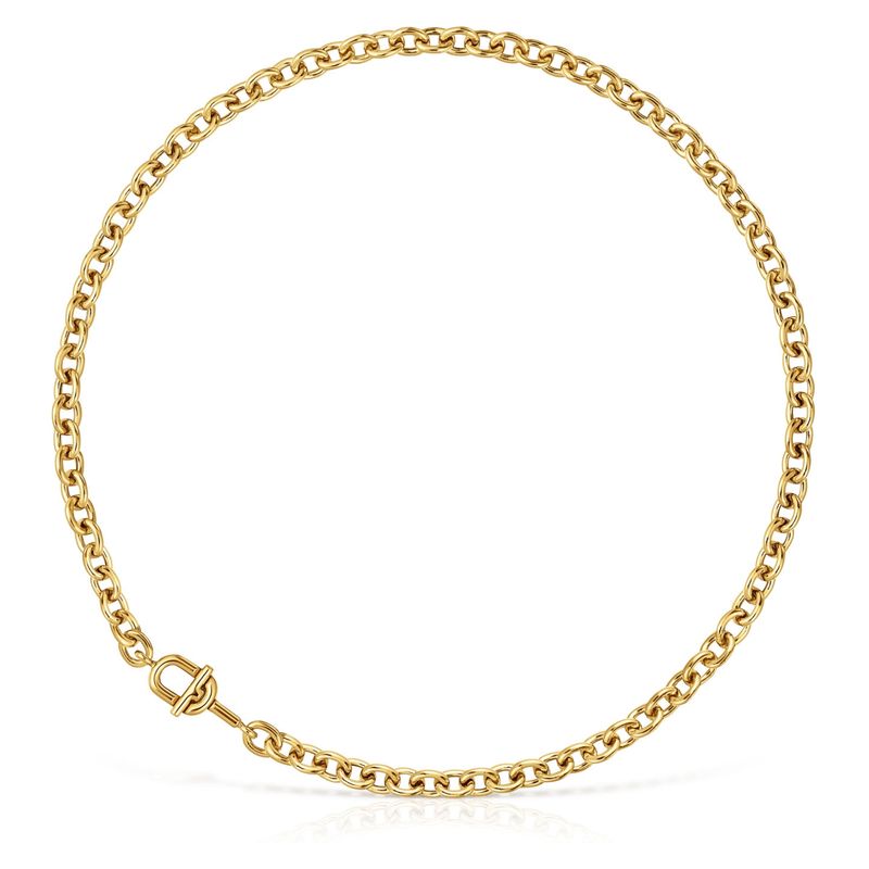 TOUS - Collar Manifiesto Bañado En Oro Mujer Tous