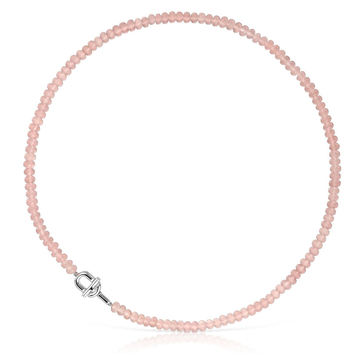 TOUS - Collar De Plata Y Calcedonia Tratada Rosa Tous Manifesto