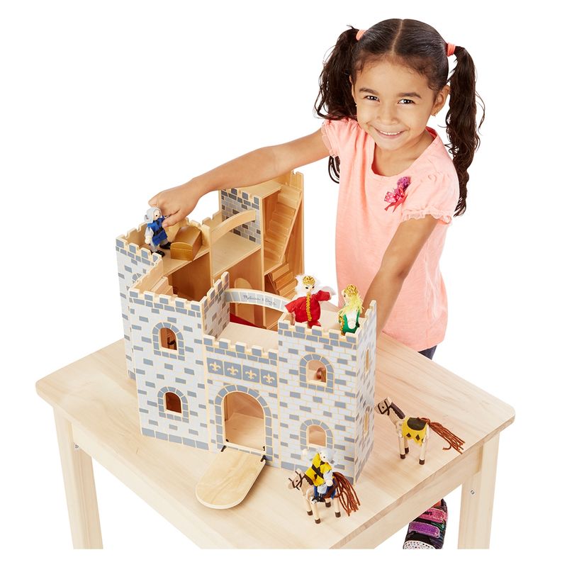 MELISSA & DOUG - Castillo De Madera Gris Melissa & Doug