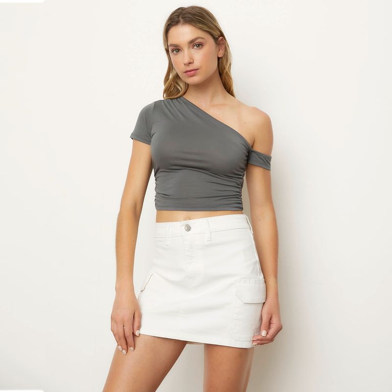 SYBILLA - Polera Fiesta Mujer Algodón